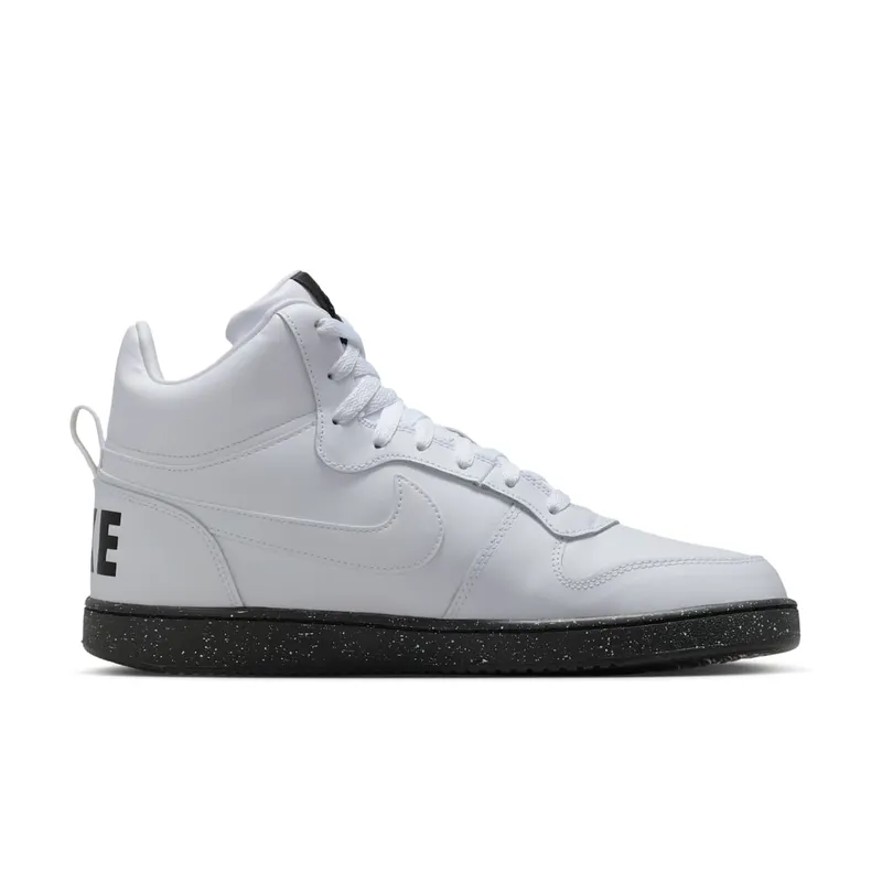 Nike Court Borough Mid White Black Speckled Sole (916759-100)