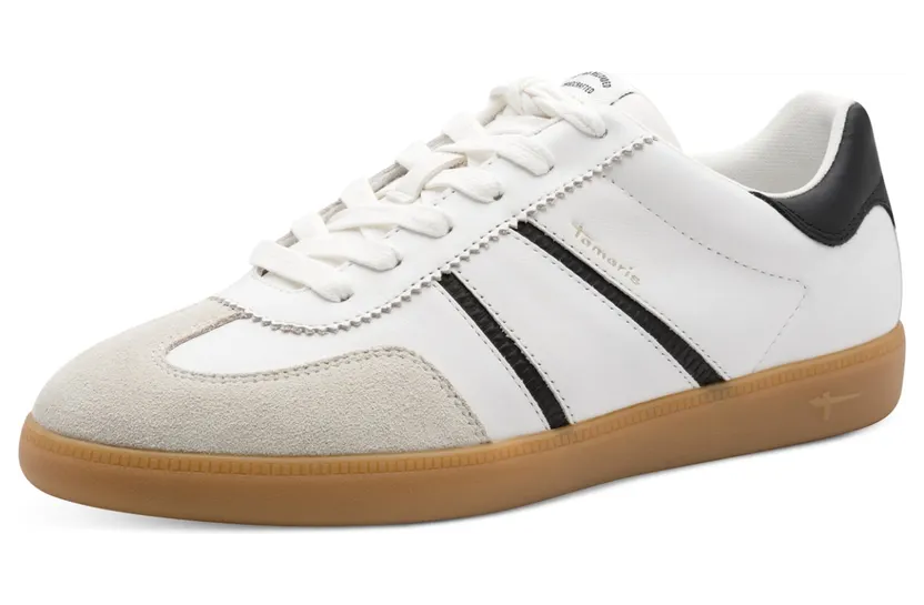 Tamaris sneaker Taupe / Zwart / Wit (1-23624-43-125)