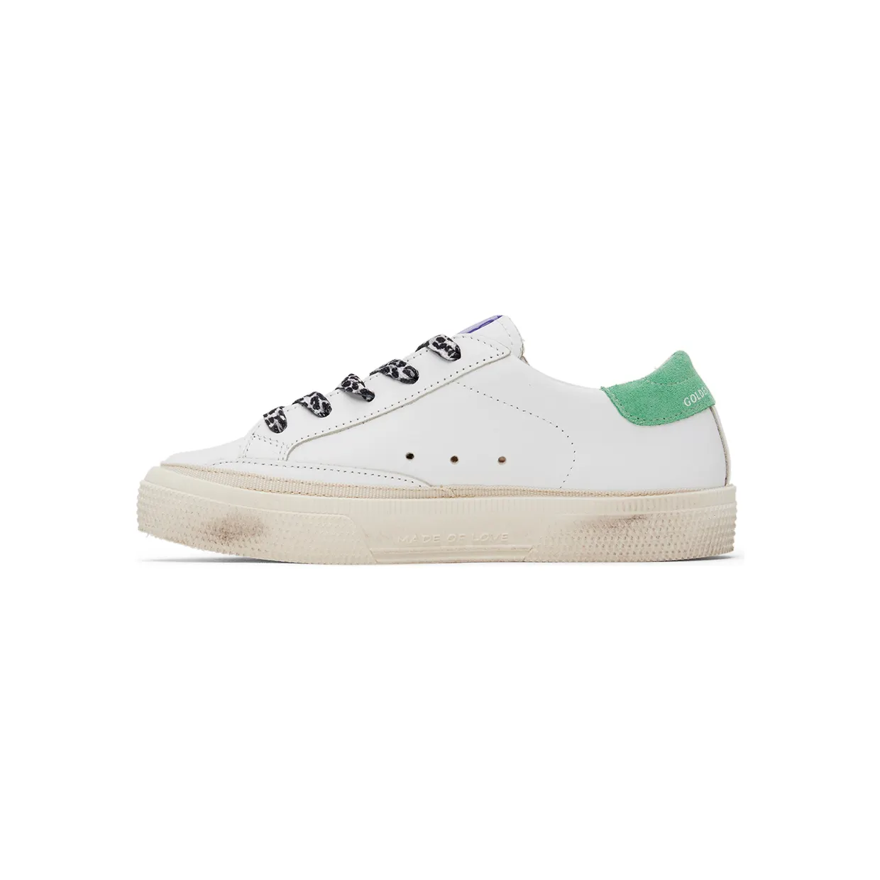Golden Goose Kids White & Silver Glittered May Sneakers (GYF00112.F002812.10986) (3)