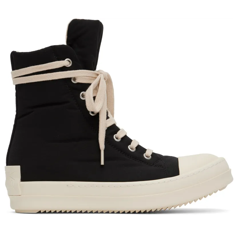 Rick Owens Drkshdw Black Ramones Sneakers (DS02B4800 MUEH3)