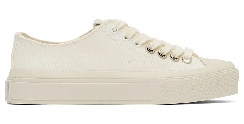 Givenchy Off-White Canvas City Sneakers (BE001NE144)