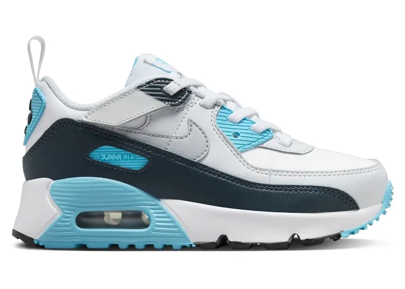 Nike Air Max 90 EasyOn White Baltic Blue Armory Navy Wolf Grey (HF6357-100)