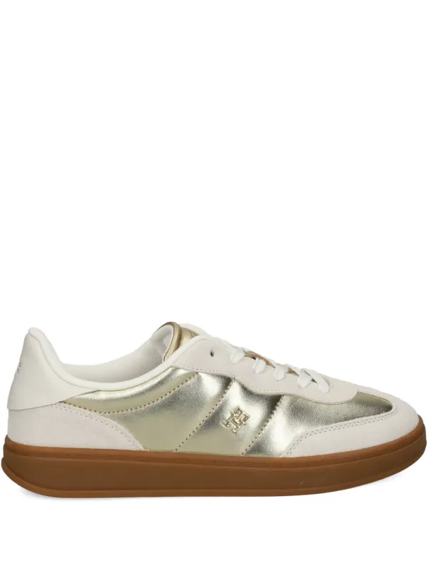 Tommy Hilfiger Sneakers with logoplakkaat – Beige (FW0FW09026)