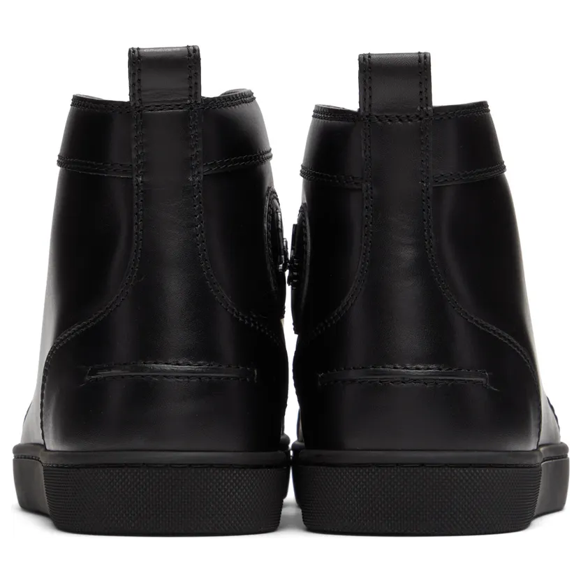 Christian Louboutin Black Lou Spikes High-Top Sneakers (1151061) (2)