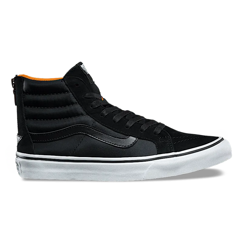 VANS Boom Boom Sk8-hi Slim Zip Shoes (Black)