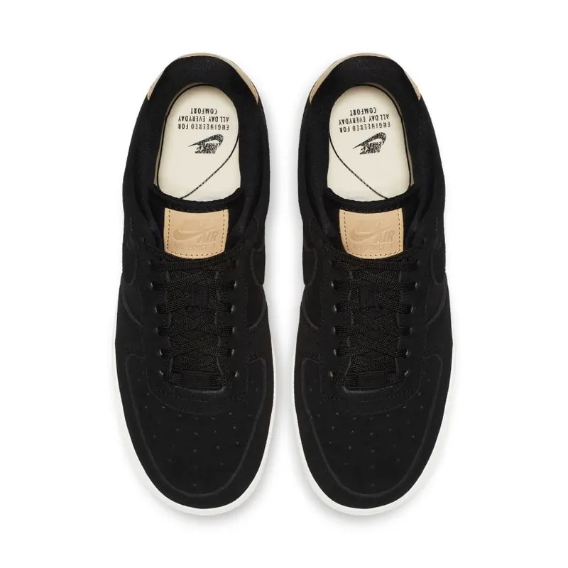 Nike Air Force 1 Low Black Cream (W) Black/Black-Summit White-Vachetta Tan (896185-006)