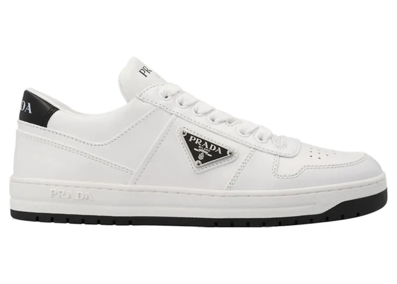 Prada Downtown Low Top Leather White Black (1E792MF0303LJ6-F0964)