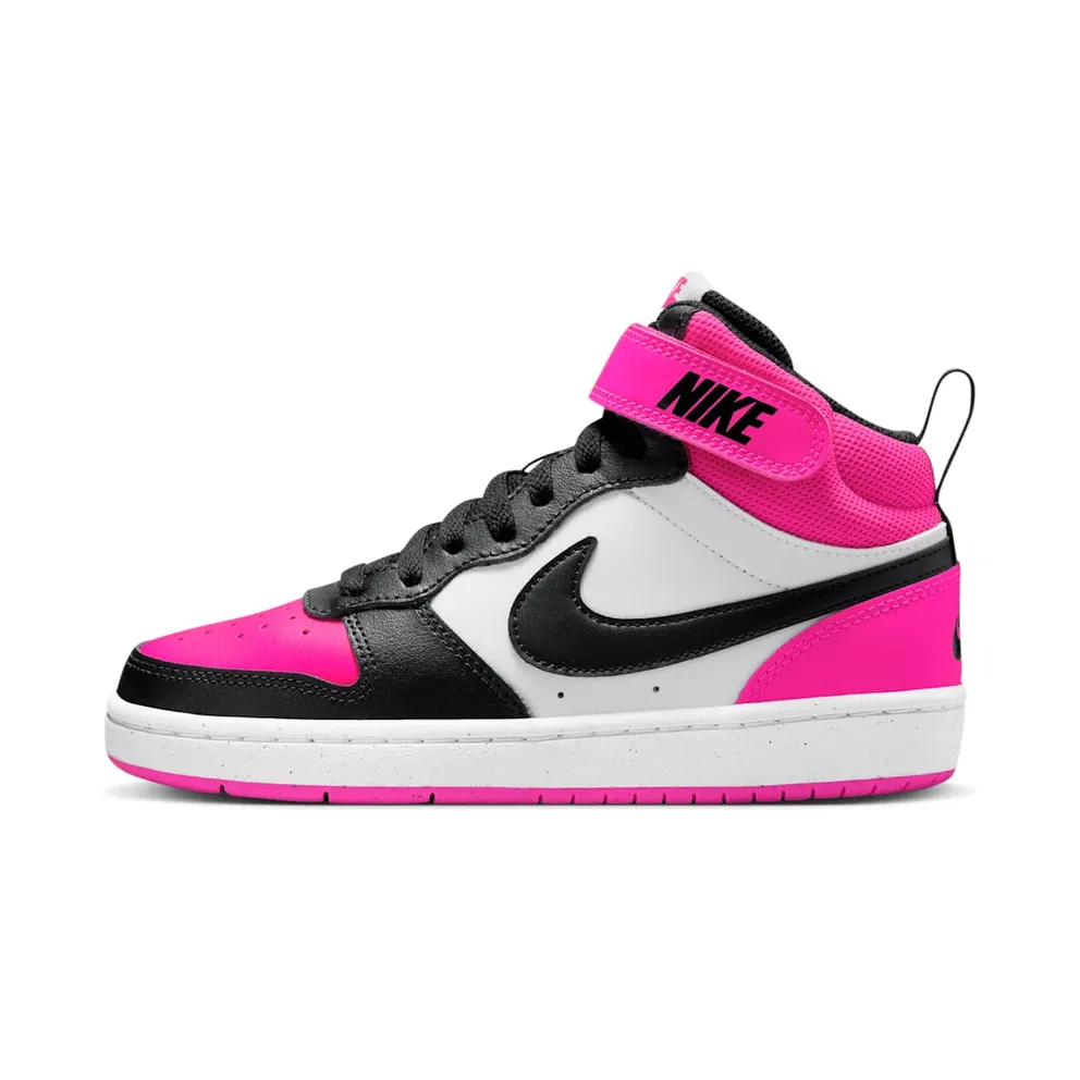 Nike Court Borough Mid 2 White Fierce Pink Black (HV0933-100)