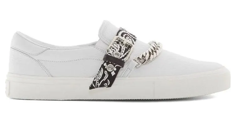 AMIRI Bandana Chain Slip On White (Y0F23273LE-WHT)
