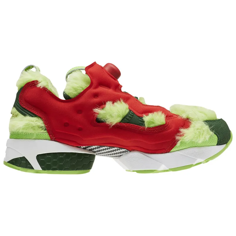 Reebok Instapump Fury Grinch Semi Solar Green/Scarlet-Pine Green-Gold Metallic (Other Brands Reebok)