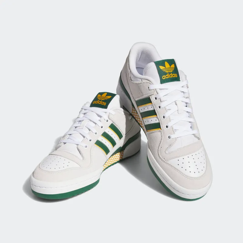Adidas Forum 84 Low ADV Crystal White / Dark Green / Preloved Yellow (IG7583)