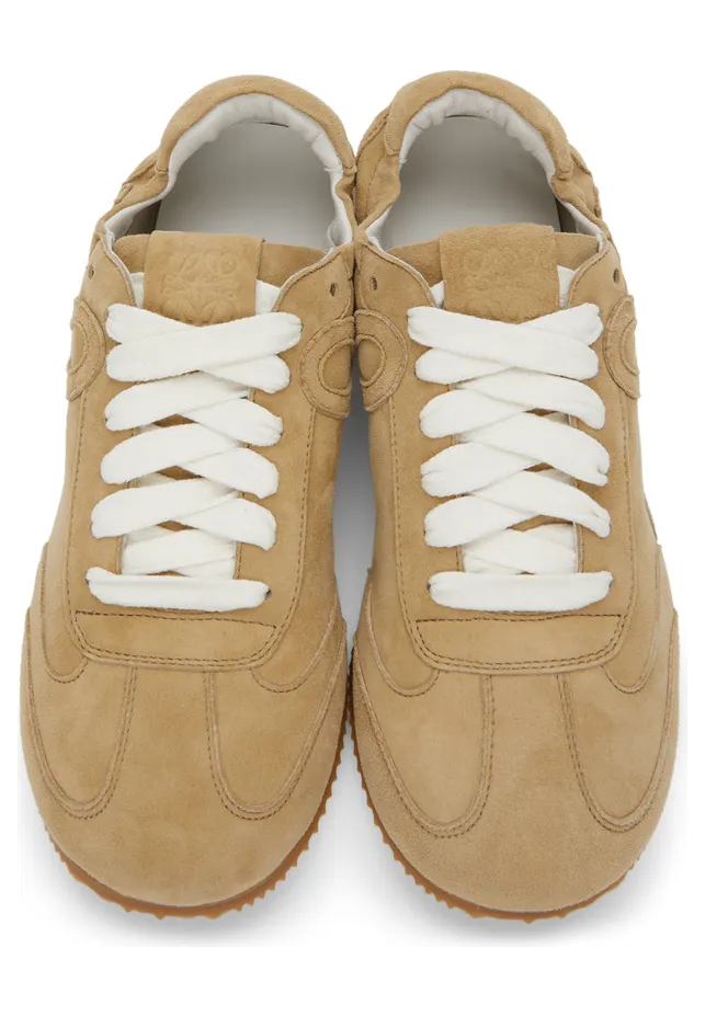 Loewe Beige Suede Ballet Runner Sneakers (L814282X39) (5)