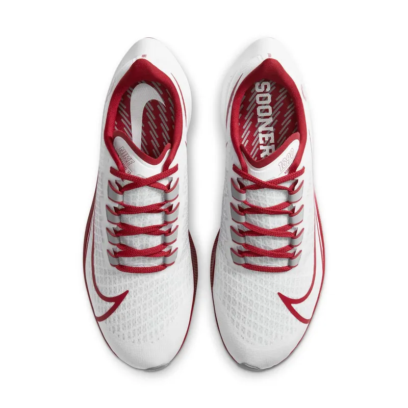 Nike Air Zoom Pegasus 37 Oklahoma White/Pure Platinum-Team Crimson-Particle Grey (CZ5387-100)