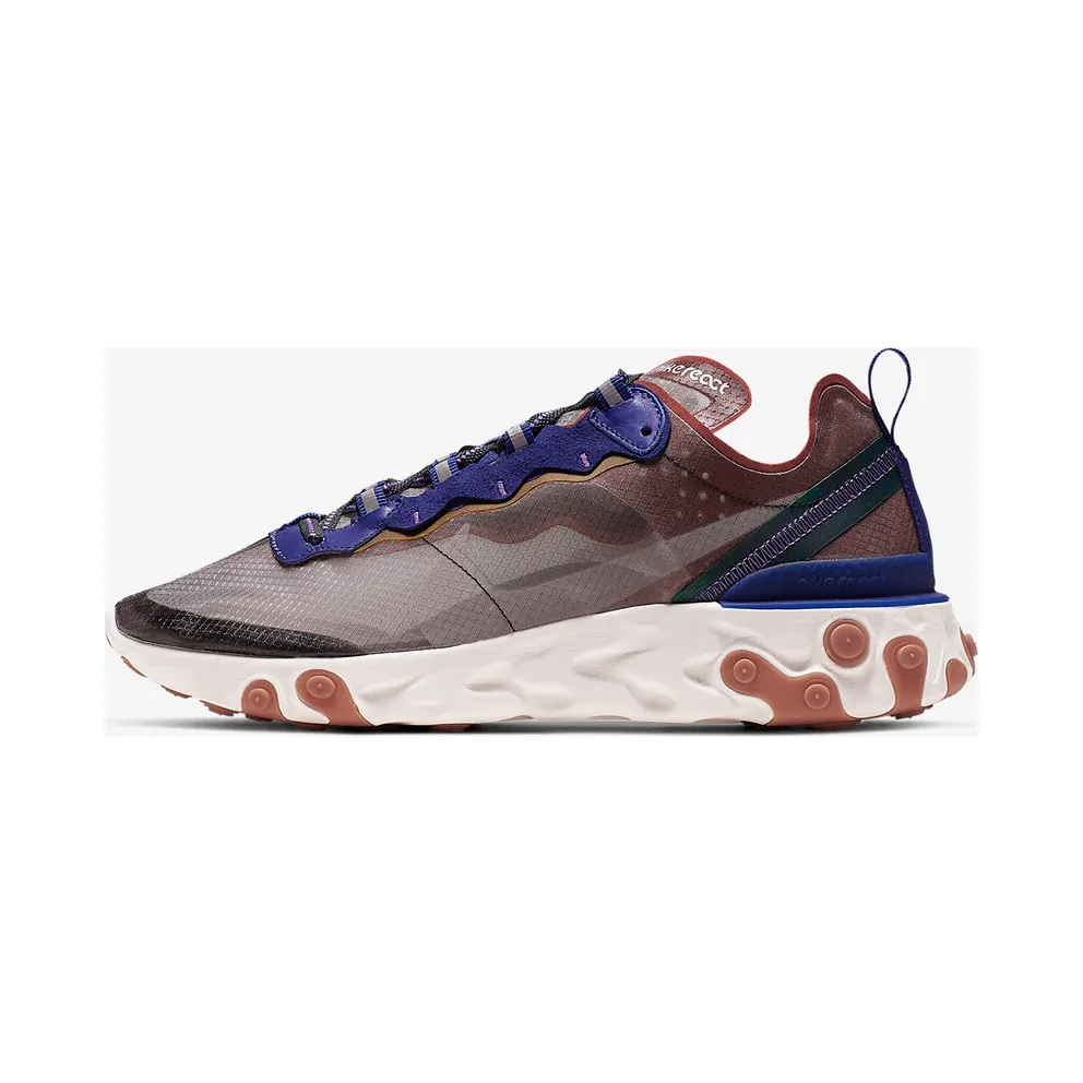 Nike React Element 87 Dusty Peach Dusty Peach/Atmosphere Grey-Deep Royal Blue-Lucid Green-Amarillo-Hyper Grape (AQ1090-200)