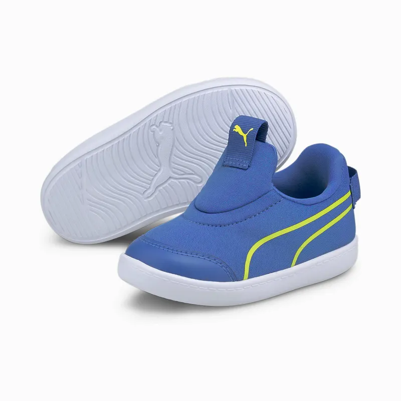 PUMA Courtflex V2 Slip-On Babies’ Star Sapphire/Yellow (374859-02)