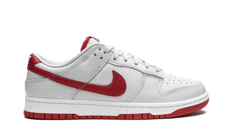 Nike Dunk Low “Vast Grey / Varsity Red” (FJ0832-011)