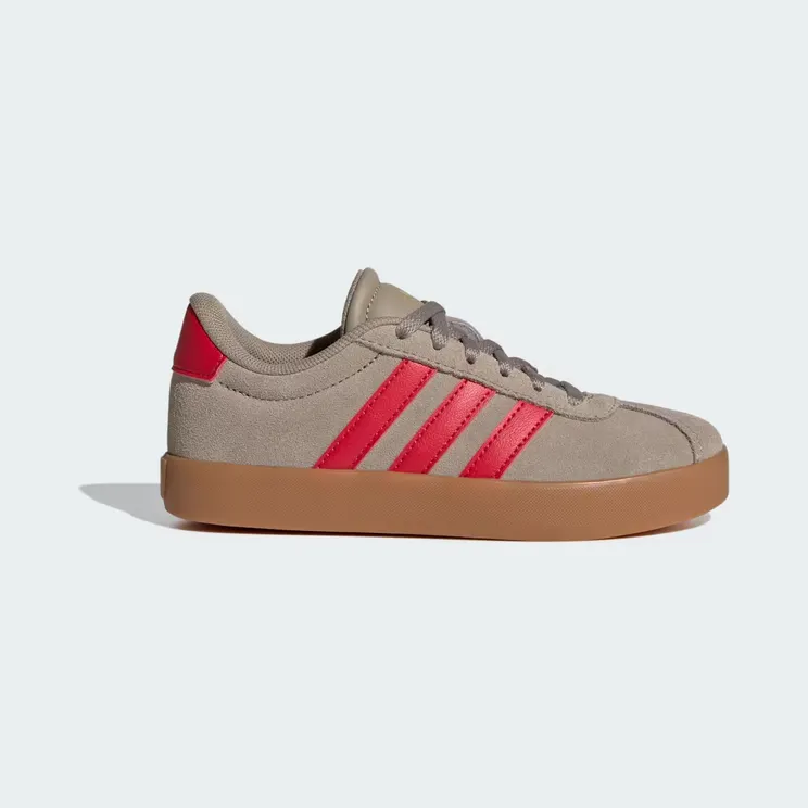 adidas VL Court 3.0 “Blanch Cargo / Pure Ruby / Gold Metallic” (IH3948)