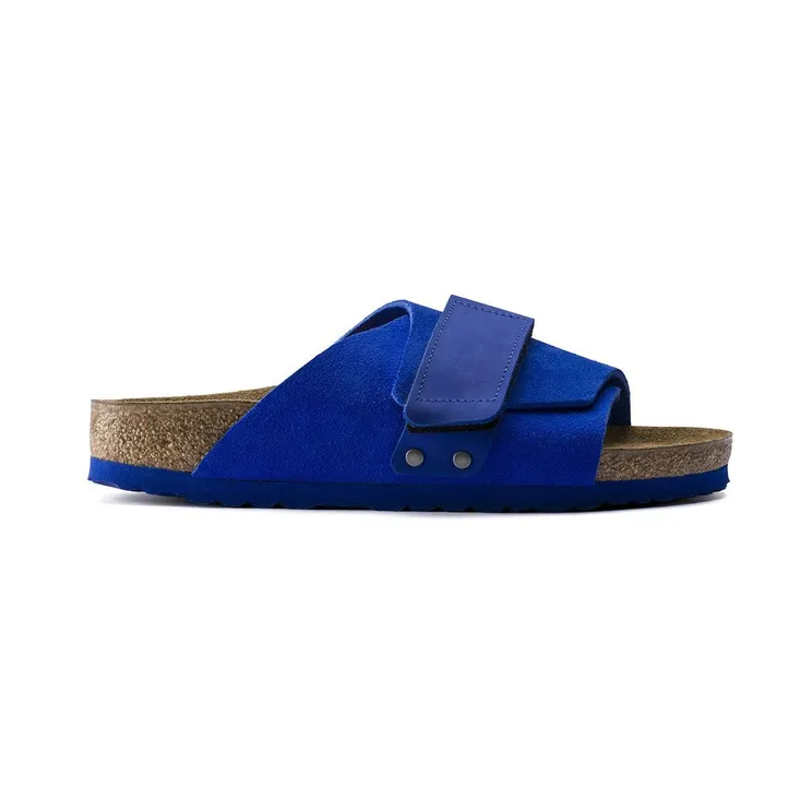 Birkenstock Kyoto Nubuck Suede Ultra Blue (Blue Sole) (1015574)