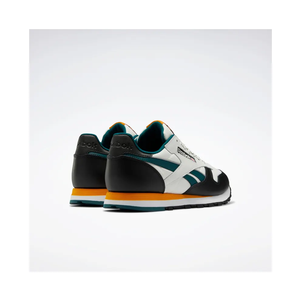 Reebok CL LTHR Chalk / Core Black / Semi Solar Gold