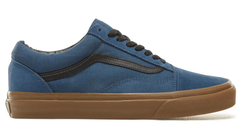 VANS Suède Gum Outsole Old Skool Schoenen (Blauw)