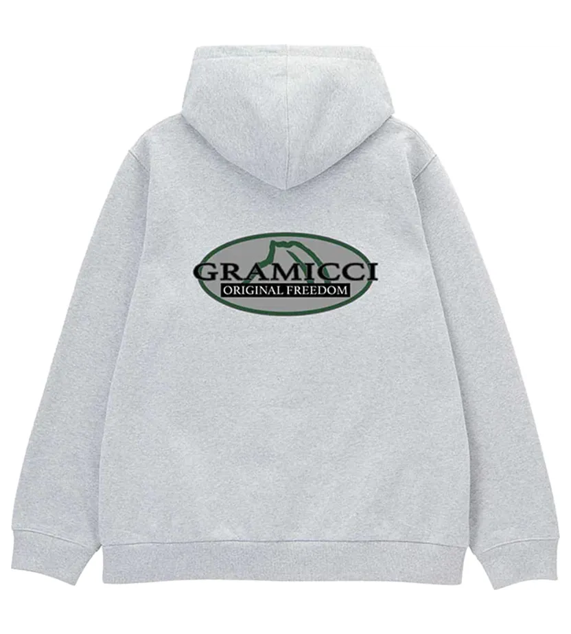 Gramicci – Half Dome Hooded Sweatshirt – Sweatshirt-Hoodie (G6SU-J123-heather-grey)
