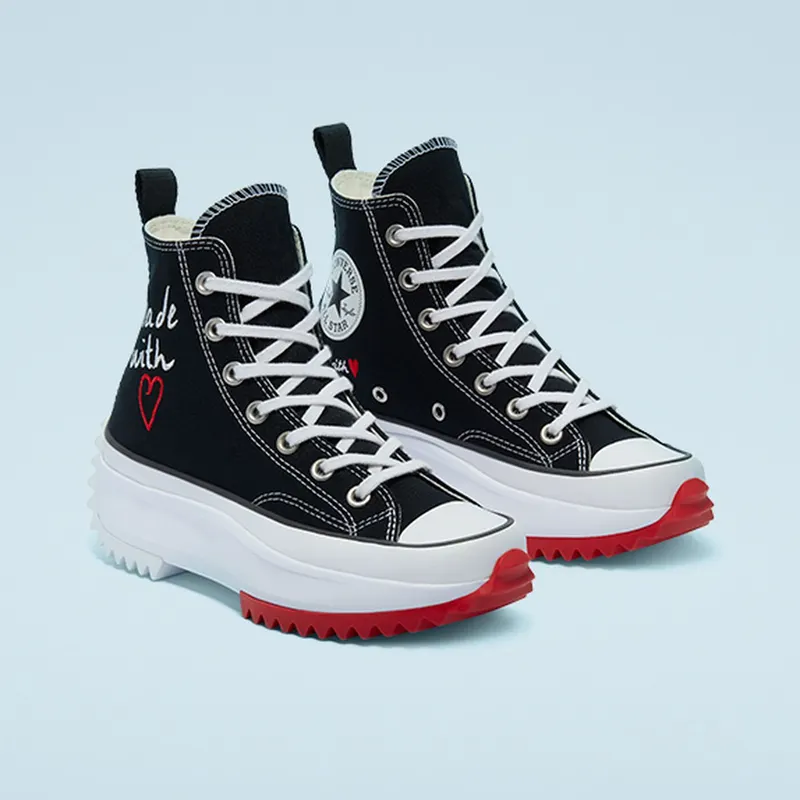 Converse Valentine’s Day Run Star Hike High Top Black/white/university Red (171120C)