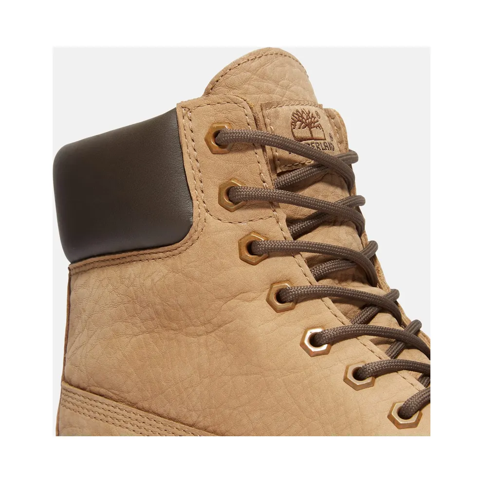 Timberland 6″ Premium Waterproof Boot Beige Nubuck Dark Brown (TB0A6G1R-AFH)