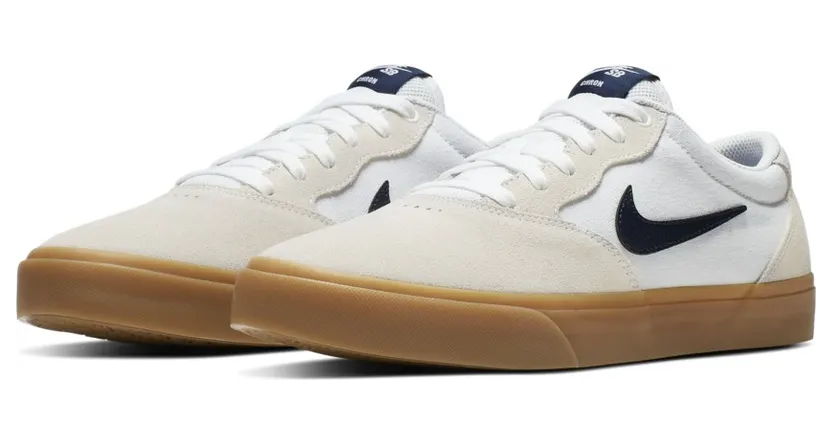 Nike SB Chron Solarsoft Skateboardschuh – Weiß Weiß (CD6278-100)