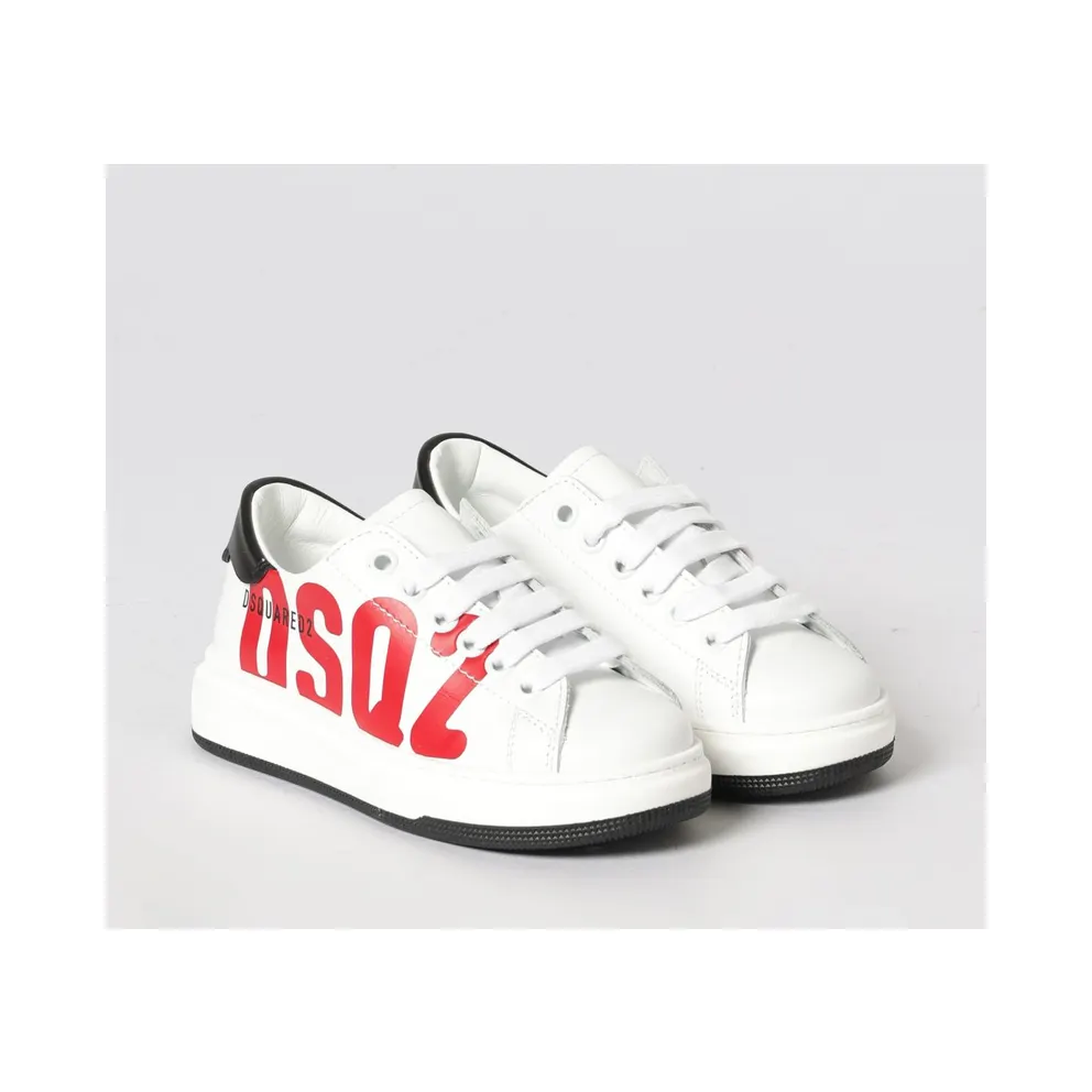 Dsquared2 Leather with Logo Print Red (827691)