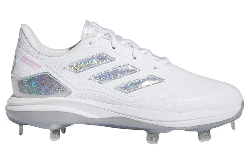 adidas Adizero Purehustle 3 Sis Bates Cloud White Silver Metallic Team Solar Yellow (ID1664)