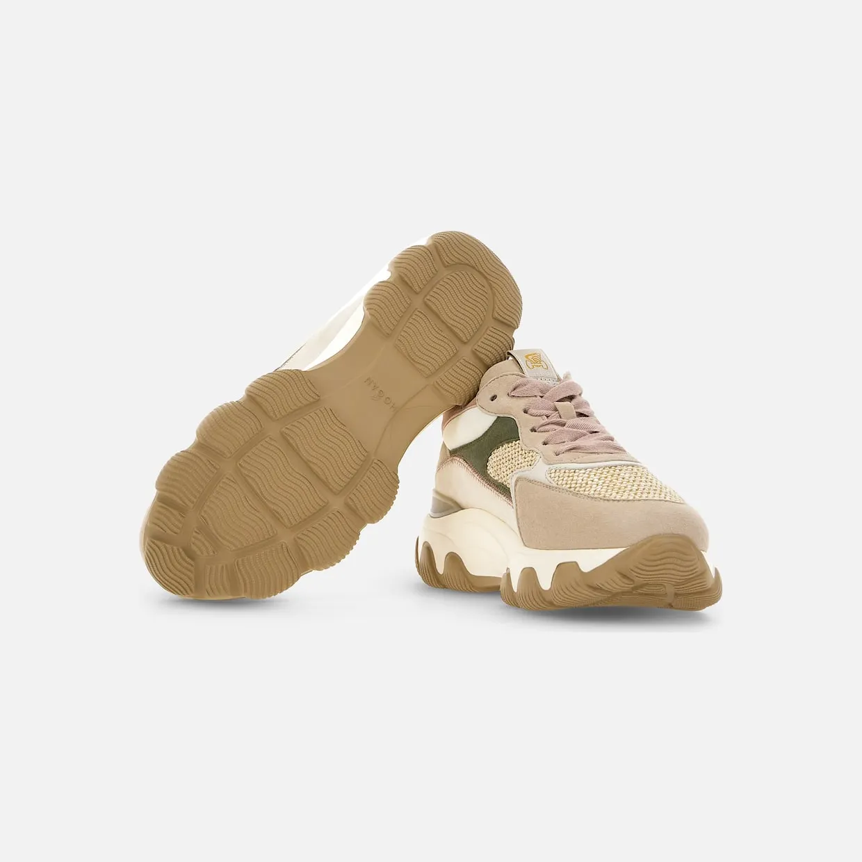 Hogan Hyperactive Green Beige Pink (HXW5400ET10O3S0VAP) (4)