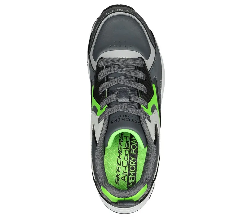 Skechers UNO Gen1 – Color Surge Sneaker Houtskool/Limoen