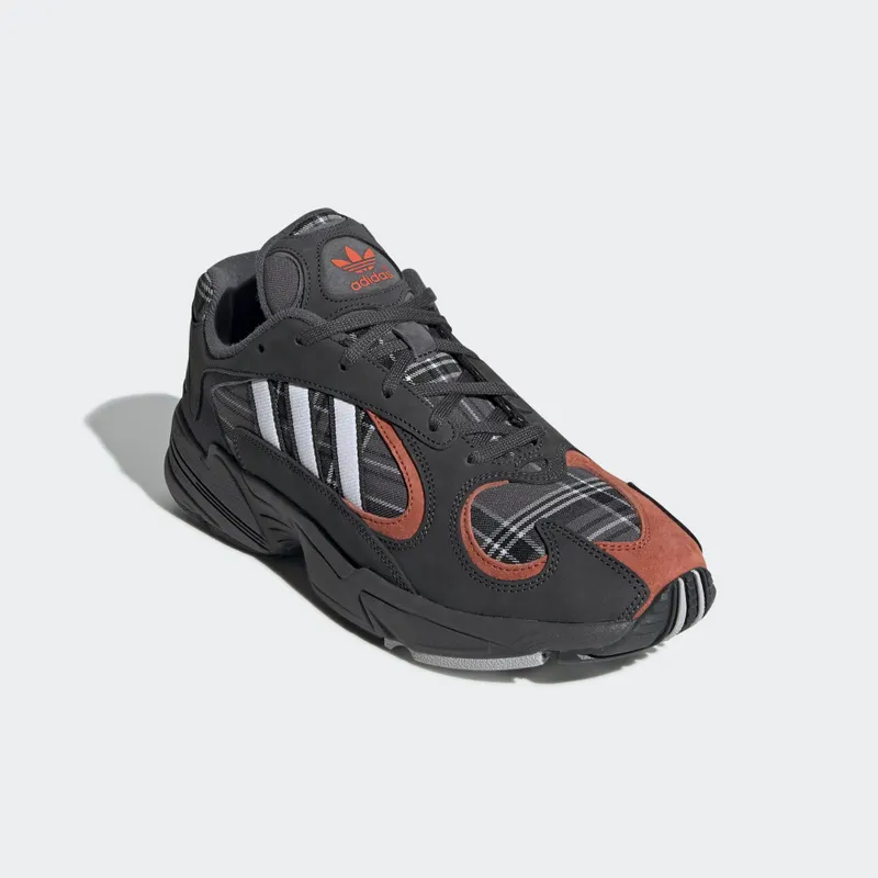 adidas Yung-1 Orange Plaid Solid Grey/Solid Grey/Raw Amber (EF3967)