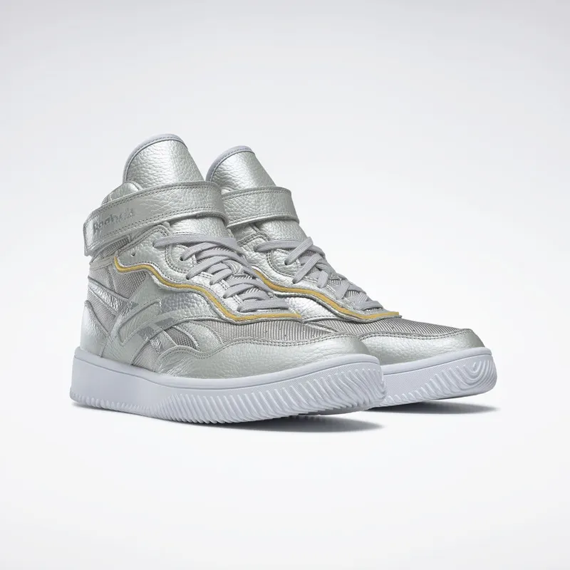 Reebok VB Dual Court Mid II Shoes Silver Metallic / Silver Metallic / White (FW9964)
