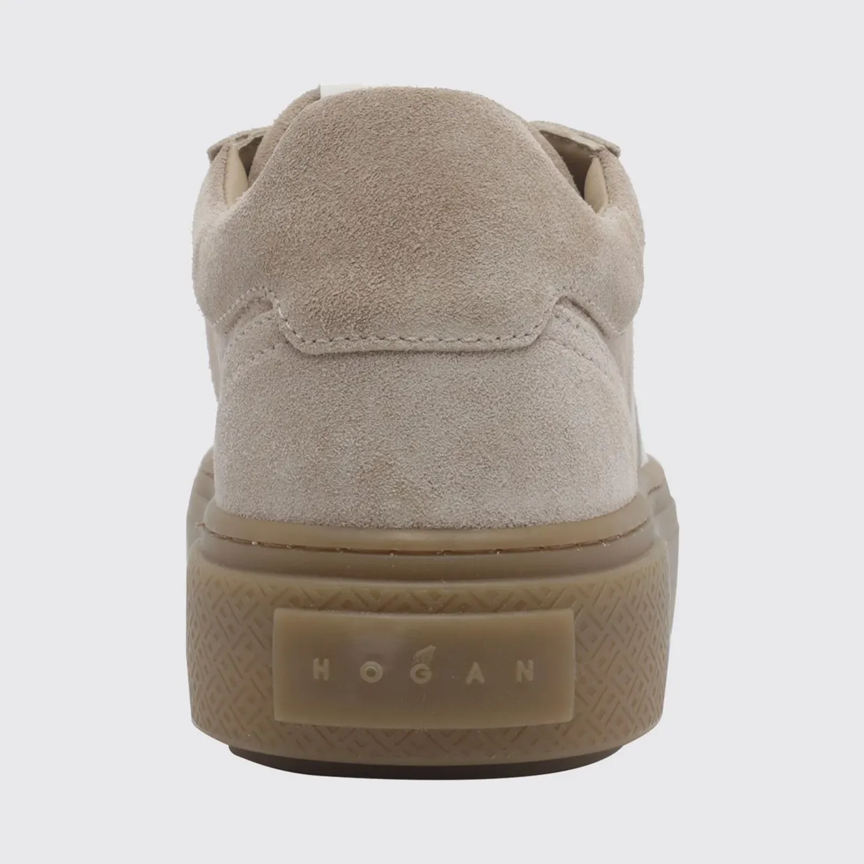 Hogan Crosswind Suede Leather Platform Sneakers Beige (HXW7050GB00UHT0R2A) (3)