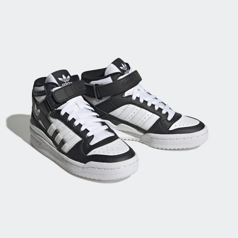 Adidas Forum Mid Core Black / Cloud White / Cloud White (HQ6845)