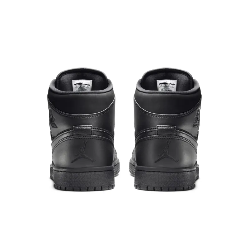 Jordan 1 Retro Mid Jeter Laser NYC Exclusive Black Black/Black-Black (554724-011)