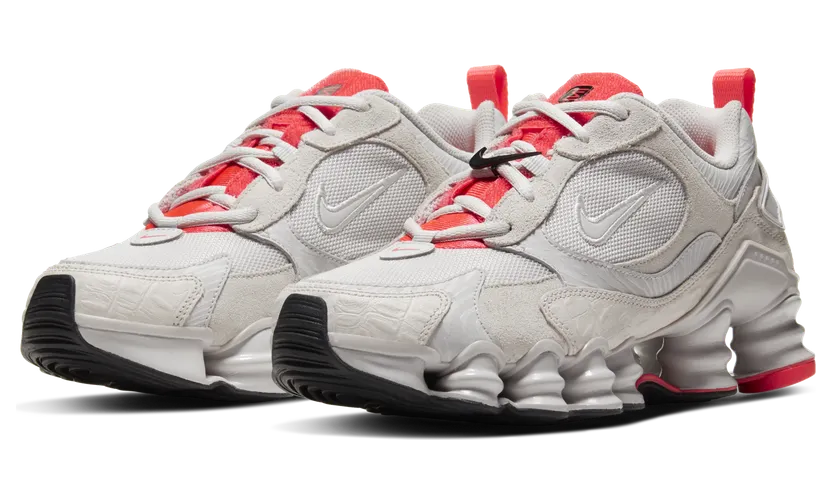 Nike Shox TL Nova ‘Digital Nature’ Vast Grey/Laser Crimson/White/Vast Grey (CU3445-001)