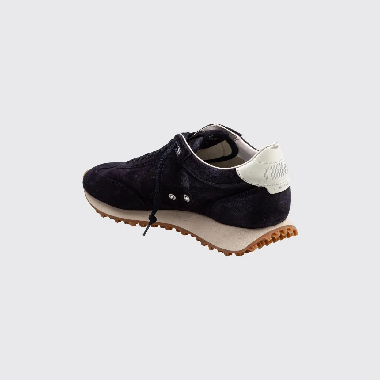 Golden goose Leather and Suede Marathon Sneakers with Distressed Effect Blue (GMF01071F00833350857) (2)