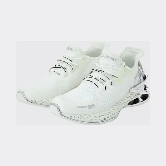 Plein Sport Thunder Force Gen. X-01 Mesh Low-Top Sneakers White (FABSUSC0335PTE003N0191)