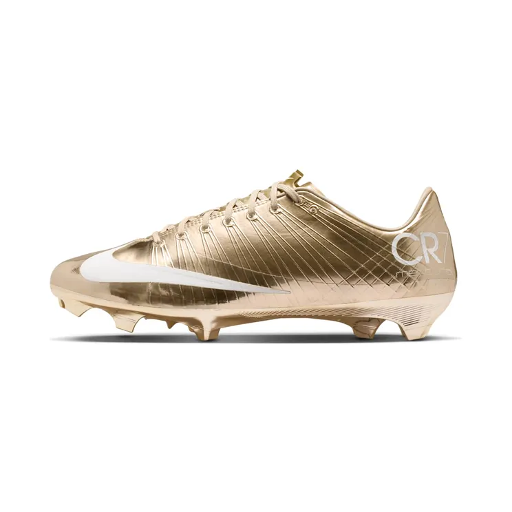 Nike Mercurial Superfly 1 RGN FG SE CR7 “Metallic Gold Star / White” (IQ2995-900)