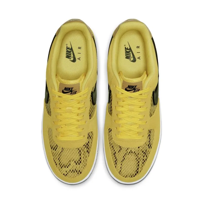 Nike Air Force 1 Low Yellow Snakeskin Yellow/Black-White (BQ4424-700)