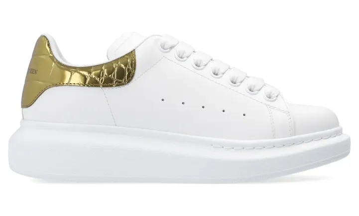Alexander McQueen Oversized Gold Crocodile (W) (553770 WHYBQ 9075)