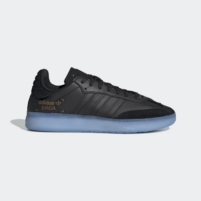 adidas Samba RM Core Black Core Black/Shock Cyan/Gold Metallic (BD7476)
