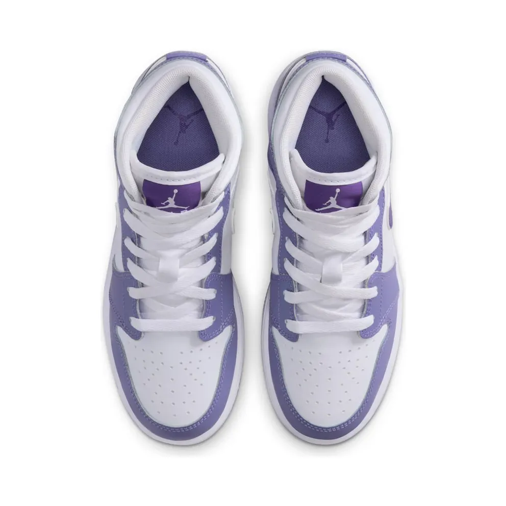 Jordan 1 Mid GS “Dusty Amethyst White Court Purple” (DQ8423-500)