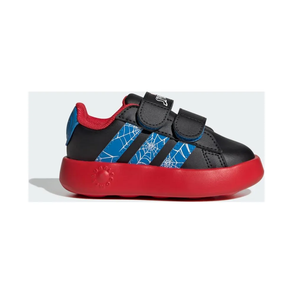 Adidas adidas x Marvel Spider-Man Grand Court Kids Core Black / Bright Blue / Pure Ruby (JQ7828)