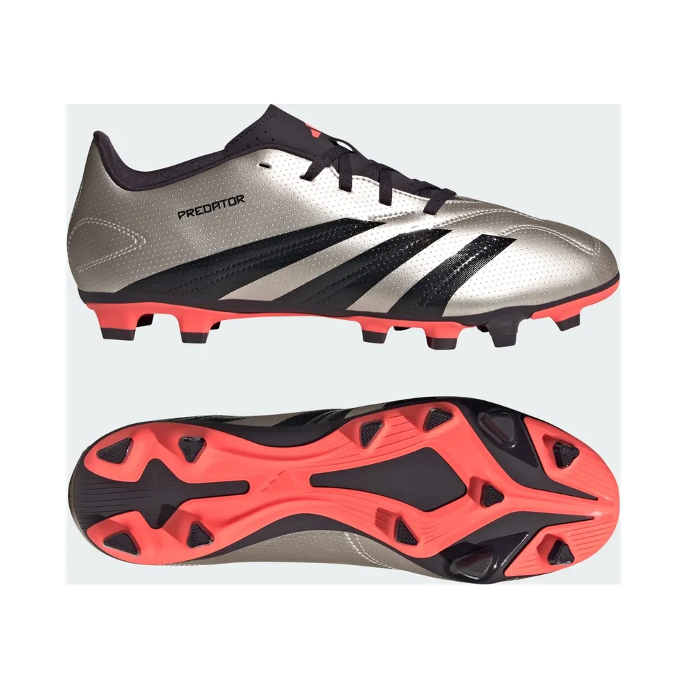 adidas Predator Club Multi-Ground Platinum Metallic Aurora Black Turbo (IF6341)