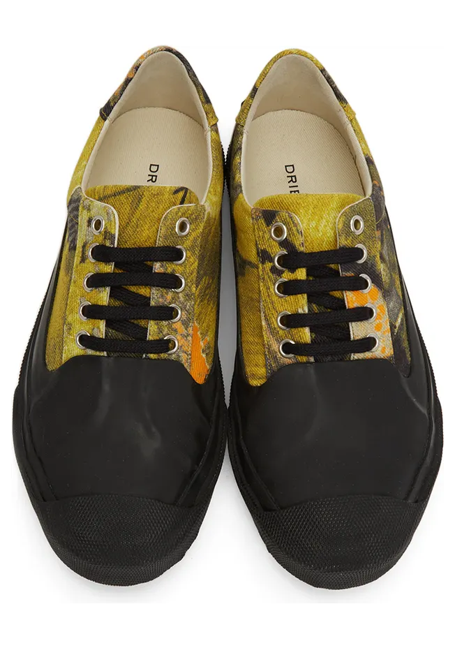 Dries Van Noten Multicolor Floral Canvas Low-Top Sneakers (Ms27/131 QU724) (5)