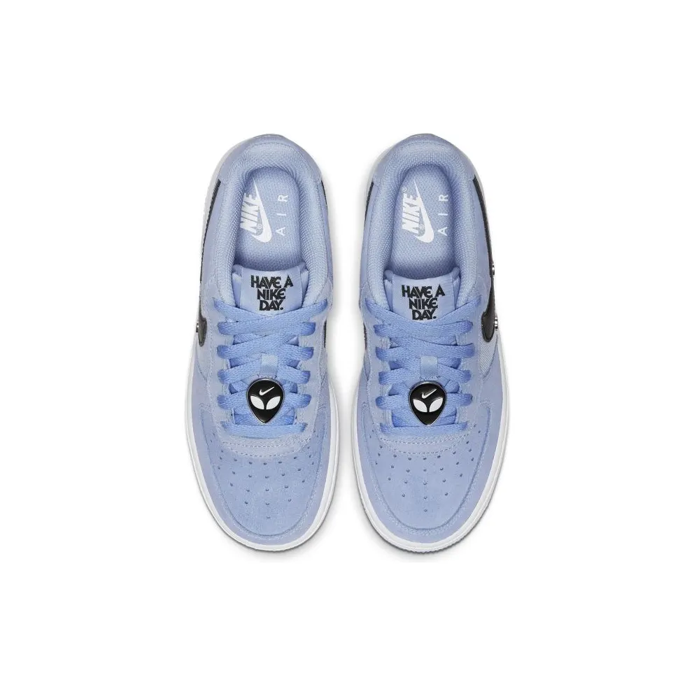 Nike Air Force 1 Low Have a Day Indigo Fog (GS) Aluminum/Black-White (BQ8273-400)