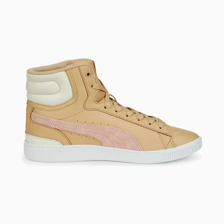 Puma Vikky v3 halfhoge leren Pink/Gold (38761004)